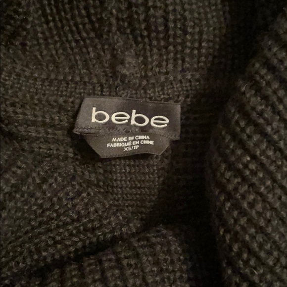 Bebe Long Neck Cozy Tunic Turtleneck - Picture 2 of 3